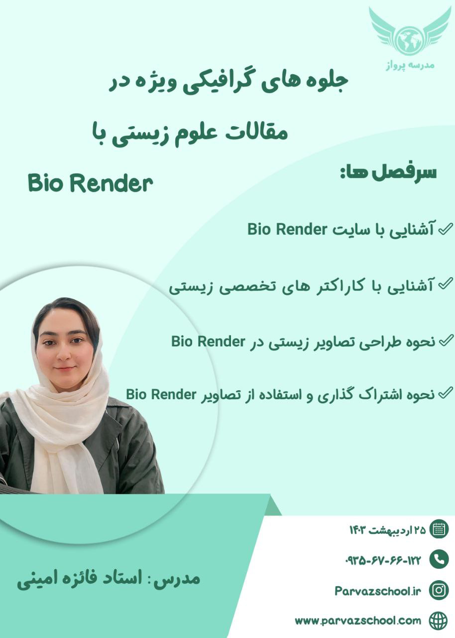 جلوه هاي گرافیکی ویژه در مقالات علوم زیستی با Bio Render